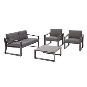 4-sitzige Gartenlounge Lyra NATERIAL in Grau