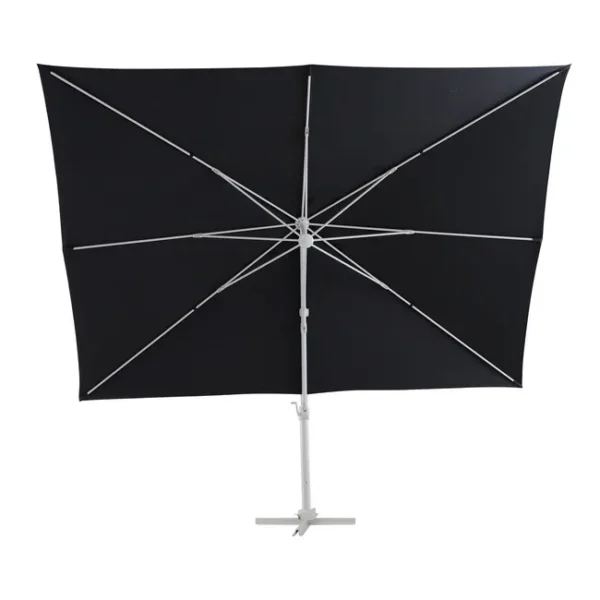 Rechteckiger Sonnenschirm NATERIAL Aura in Grau